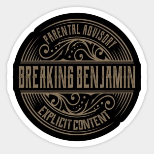 breaking benjamin vintage ornament Sticker